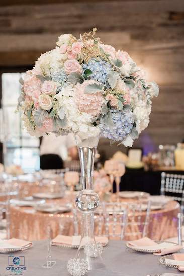 A Sophisticated Doko Manor Wedding in Blush, Navy and Silver